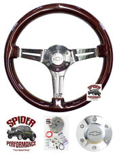 70-73 Suburban Blazer Chevy Pickup Steering Wheel Bowtie 14 Vintage Mahogany