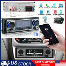 Bluetooth Vintage Car Fm Radio Mp3 Player Classic Stereo Audio Insert Unit Us
