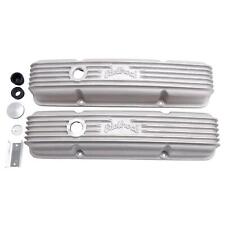 Edelbrock 41449 Valve Covers Woil Fill Hole Small Block Fits Chevy Satin