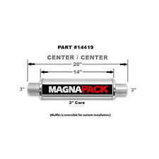 Magnaflow Perf Exhaust 14419 Stainless Bullet Muffler 3in Inout Muffler Bullet