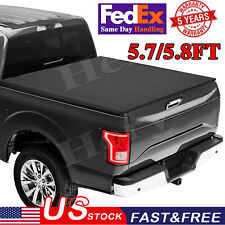 For 2009-2018 Dodge Ram 1500 5.7ft5.8ft Short Bed Soft Roll Up Tonneau Cover