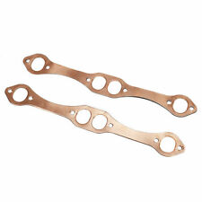 Sbc Oval Port Copper Header Exhaust Gaskets For Sb Chevy 327 350 383 Reusable
