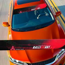 Mitsubishi Ralliart Racing Front Window Windshield Vinyl Banner Decal Sticker