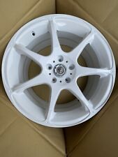 White Wheels Racing Hart 18x7.5 Set Of 4 Pieces 5114.3 Made In Japan Et 42