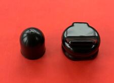 1 X Black Plastic Tow Ball Cover Swan Neck Or Flange 1 X 713 Pin Socket Cover