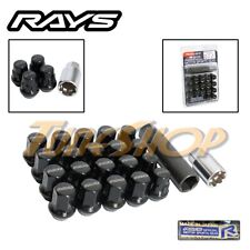 Rays Volk Racing 17 Hex Wheels Lock Lug Nuts 12x1.5 1.5 Acorn Rims Black H