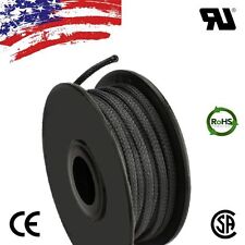 5 Ft 14 Black Expandable Wire Cable Sleeving Sheathing Braided Loom Tubing Us
