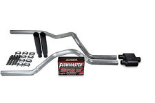 For Ford F-150 Truck 87-97 2.5 Dual Exhaust Kits Flowmaster Super 10 Black C T
