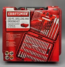 Craftsman 100-pc Accessory Set Drill Bit Driver Screw Tools Kit Case 31639 - New