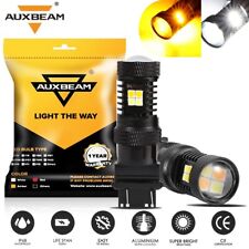 Auxbeam 3157 T25 Dual Color Turn Signal Light Canbus Led Bulbs 3156 White Amber