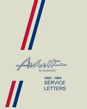 1963 1964 Studebaker Avanti Shop Service Repair Letters Bulletins Book Guide Oem
