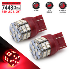 Syneticusa 7443 Led Rear Tail Brake Stop Parking Light Bulbs Red Bulbs 7440 7444