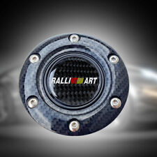 Jdm Ralliart Aluminum Carbon Fiber Horn Button Center Cap For Steering Wheel