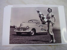 1948 Chevrolet Convertible Indy Pace Car Flag Girl 11 X 17 Photo Picture