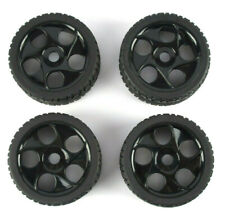 4pcs 18 Rc Rubber Tires And Wheels Rims Hex 17mm For Rc On-road Buggy Car