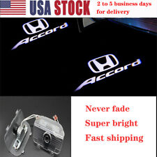 2x White Hd Led Door Courtesy Laser Projector Lights For Honda Accord 2014-2023
