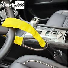 Yellow Steering Wheel Lock W 3 Key Seat For Suv Car Truck Belt Lock Anti-theft