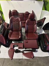2013 Cadillac Ats Full Font Rear Seat Set W Door Panels Morello Red Leather