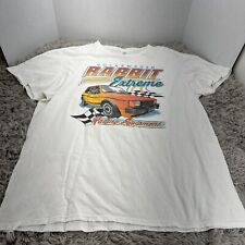 Volkswagen Rabbit Extreme Racing Equipment T-shirt Size Large Small Hole Front