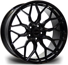 Alloy Wheels 22 Riviera Rf108 Black Gloss For Mercedes Cls-class W218 11-17