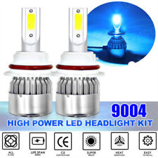 2pcs 9004 8000k Ice Blue Led Headlights Highlow Beam Bulbs Conversion Kit