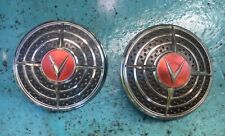 Two 1941 Cadillac Fog Light Delete Plates Covers Oem Pair Show Quality