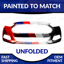 New Painted To Match Unfolded Front Bumper For 2013 2014 2015 2016 Ford Fusion