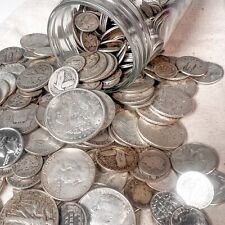Mason Jar Silver Coin Mixed Lot Estate Sale Liquidation Us Silver Coins