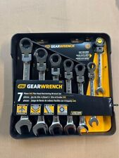 Brand New Gearwrench 7pc Sae Flex Head Ratcheting Wrench Set Model 9700