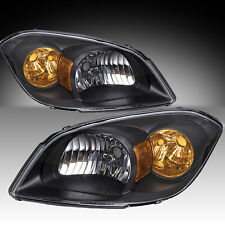 For 2005-2010 Chevy Cobalt 07-10 Pontiac G5 05-06 Pursuit Black Lamps Headlights
