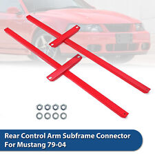 For Mustangcobras 79-04 Subframe Connectors Control Arm Red Powder Coated Steel