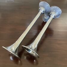Grover Products Los Angeles Silver Car Air Double Horn. Tested.