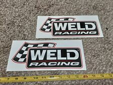 Lot Of 2 Classic Weld Racing Wheels Racing Decals Stickers Outlaw Nhra Nascar Rt