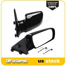 Leftright Side View Black Manual Fold Towing Mirrors For 88-98 Chevrolet Gmc