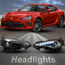 Led Headlights For 13-16 Scion Fr-s Subaru Brz Projector Front Lamps Black Clear