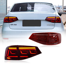 Led Tail Lights For 2015-2018 Volkswagen Vw Jetta Mk6 Rear Lamp Sequential 4pcs