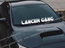 Lancer Gang Windshield Window Car Decal Sticker Banner Vinyl Fits Mitsubishi Car