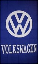 Volkswagen Blue Vertical 5x3 Ft Banner Flag Car Racing Show Garage Wall Workshop
