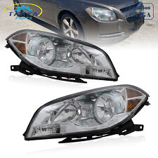 Headlights Headlamps Assembly Pair For Chevy Malibu 2008-2012 Factory Style