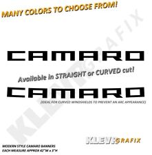 Camaro Chevy Chevrolet Vinyl Windshield Banner Decal Visor Decals Sticker Ss Rs