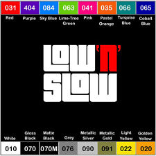 Low N Slow V2 Vinyl Decal Jdm Sticker Window Car