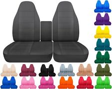 Fits Ford F150 40-60 Hi Back Front Seats 1997-2003 W Console Cotton Solid Color