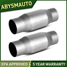 For 2pcs 3 Inch Universal Catalytic Converter Stainless Steel Weld-on Epa Obdii