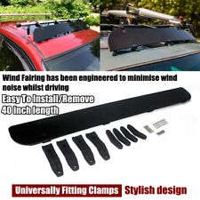 40 Suv Car Top Roof Rack Abs Plastic Windshield Wind Fairing Air Deflector Kit