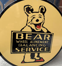 Bear Wheel Alignment Balancing Service Reproduction Garage Sign