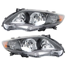 Pair Headlight Headlamps Fit For 2011-2013 Toyota Corolla Driverpassenger Side