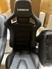 Corbeau Rrs Reclining Black Leather Racing Seat Blemish Driver Side
