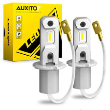 Auxito H3 Led Fog Light Bulb Conversion Kit Super Bright White Drl Lamp 6500k