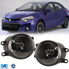 For 2009-2016 Toyota Corolla Fog Lights Front Bumper Driving Lamps Smoke Lens