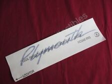 Nos Oem Plymouth Breeze Plymouth Script Trunk Lid Decal 1997 - 98 Lapis Blue